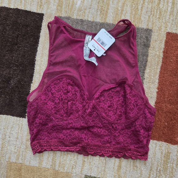 NWT Free People Longline Lace Bralette - Picture 1 of 5